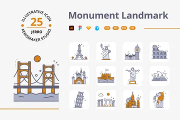 Monument Landmark Icon Pack