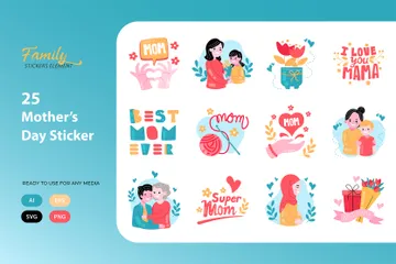 Mother’s Day Sticker Icon Pack