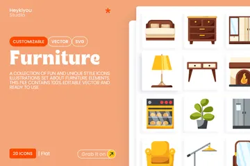 Muebles Icono Pack