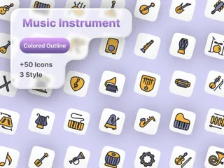 Musikerinstrumente Symbolpack