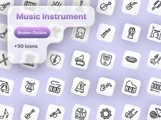 Musikerinstrumente Symbolpack