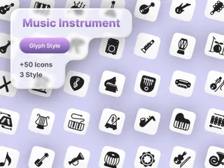 Musikerinstrumente Symbolpack