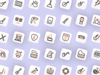Musikerinstrumente Symbolpack