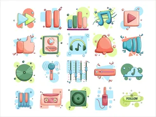 Musique fonctionnelle Icon Pack