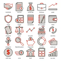 Negócios e Finanças Pacote de Ícones