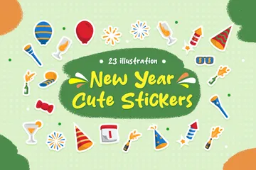 New Year Stuff Icon Pack