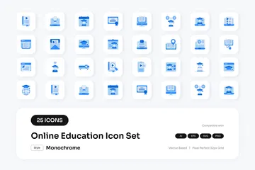 Online Education Icon Pack