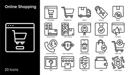 Online Shopping Icon Pack