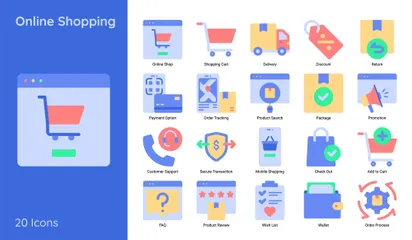 Online Shopping Icon Pack