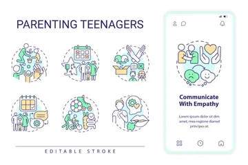 Parenting Teenagers Icon Pack