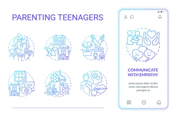 Parenting Teenagers Icon Pack