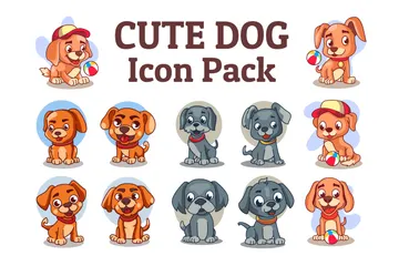 Perro mono Paquete de Iconos