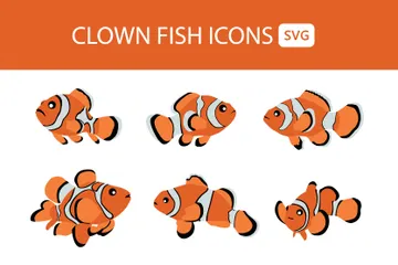 Pez payaso Paquete de Iconos