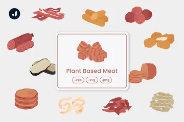 Plant Based Meat Icon Pack