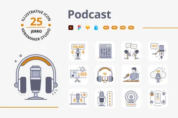 Podcast Paquete de Iconos