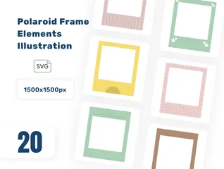 Polaroid-Fotorahmen Symbolpack