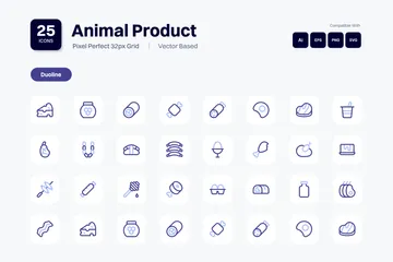 Producto animal Paquete de Iconos