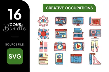 Professions créatives Pack d'Icônes