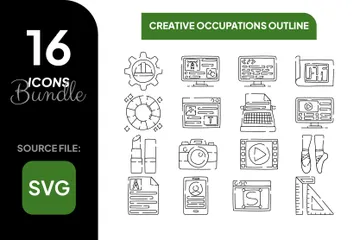 Professions créatives Pack d'Icônes