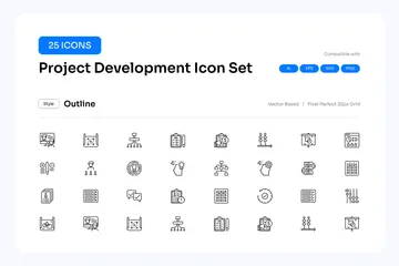 프로젝트 개발 아이콘 팩