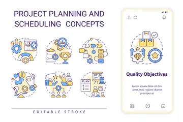 Project Planning And Scheduling Icon Pack