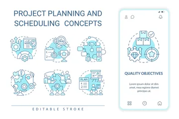 Project Planning And Scheduling Icon Pack