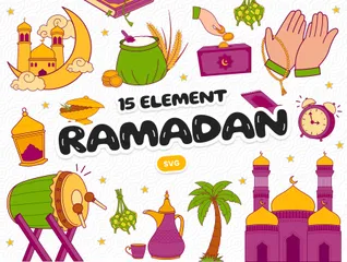 Ramadan Kareem Element Icon Pack