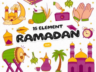 Élément Ramadan Kareem Pack d'Icônes