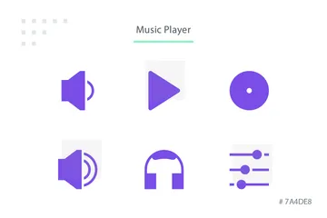 Reproductor de música Paquete de Iconos
