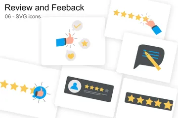 Review And Feedback Icon Pack