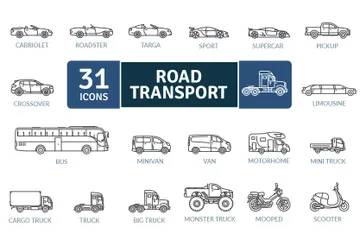 Road Transport Icon Pack