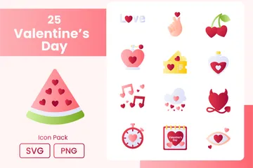 Saint Valentin Pack d'Icônes