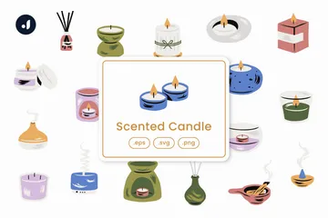 Scented Candle Icon Pack