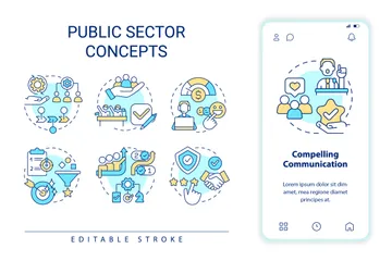 Secteur public Icon Pack