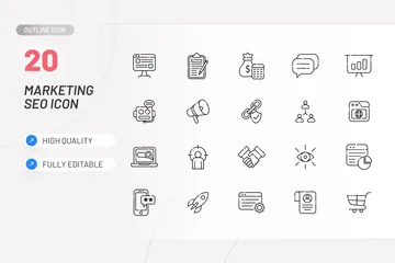 SEO Marketing Icon Pack