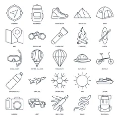 Set Of Adventure Icon Pack