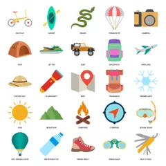 Set Of Adventure Icon Pack