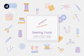 Sewing Tools Icon Pack