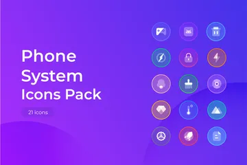 Sistema Telefônico Icon Pack