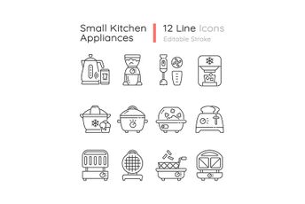 Small Kitchen Appliance Icon Pack