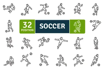 Soccer Player Icon Pack