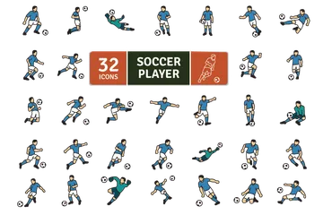 Soccer Player Icon Pack