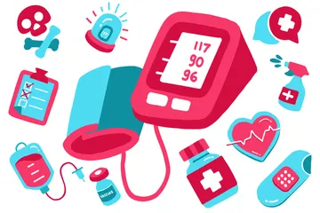Médical et soins de santé Pack d'Icônes