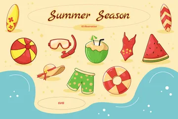 Sommersaison Symbolpack