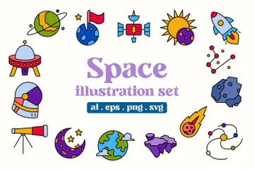 Space Exploration Icon Pack