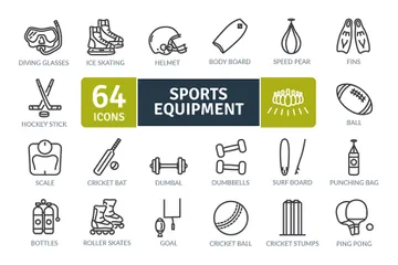 Sport Equipment Icon Pack