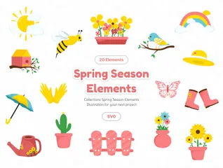 Spring Season Icon Pack