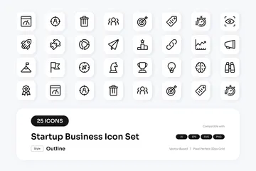 Startup And New Business Icon Pack