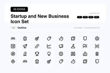 Starup And New Business Icon Pack