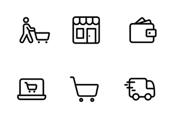 Store & Online Shop Icon Pack